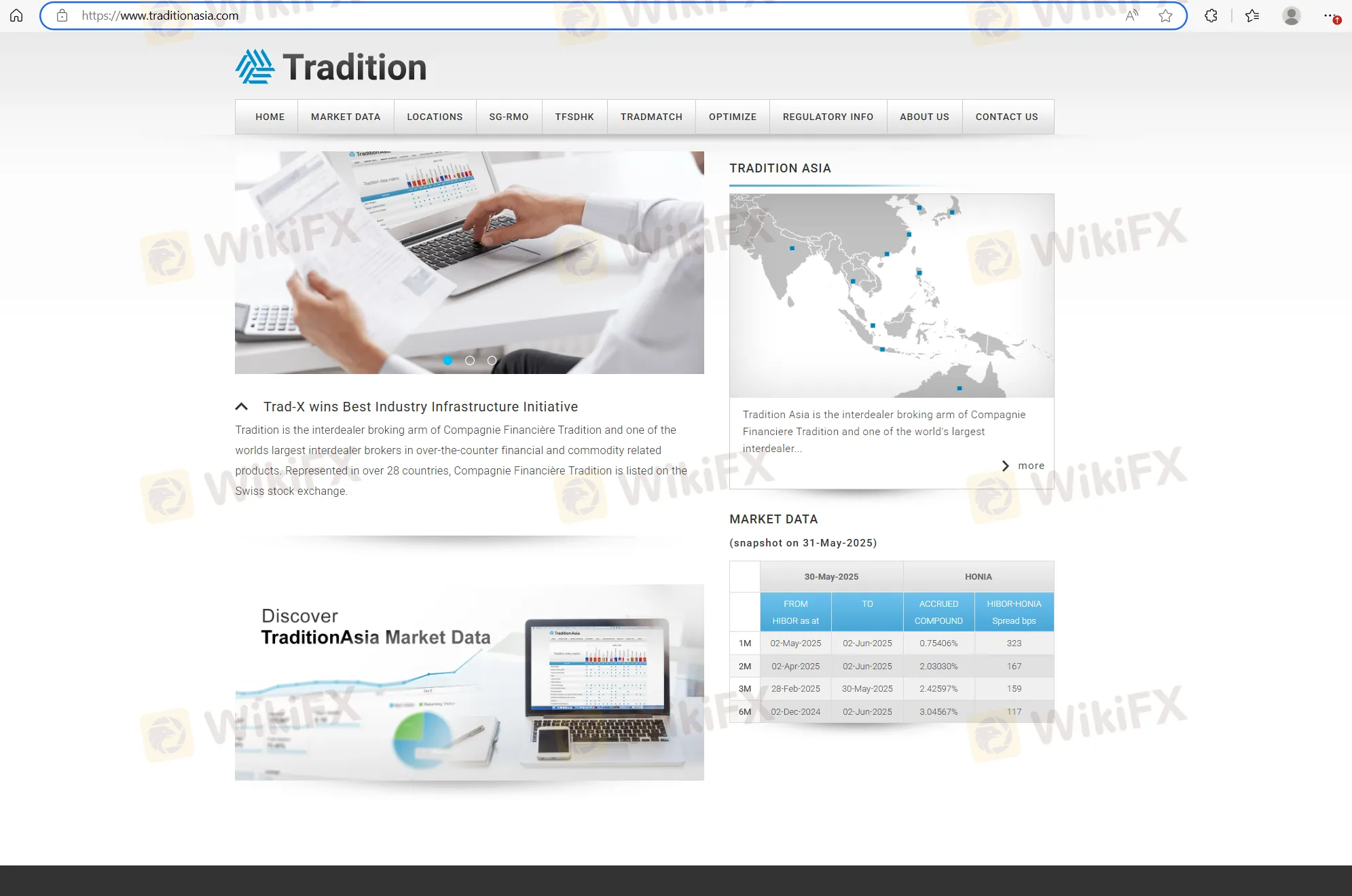 Tradition's homepage