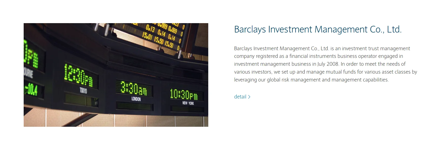 Barclays Investment Management Barclays Investment Management