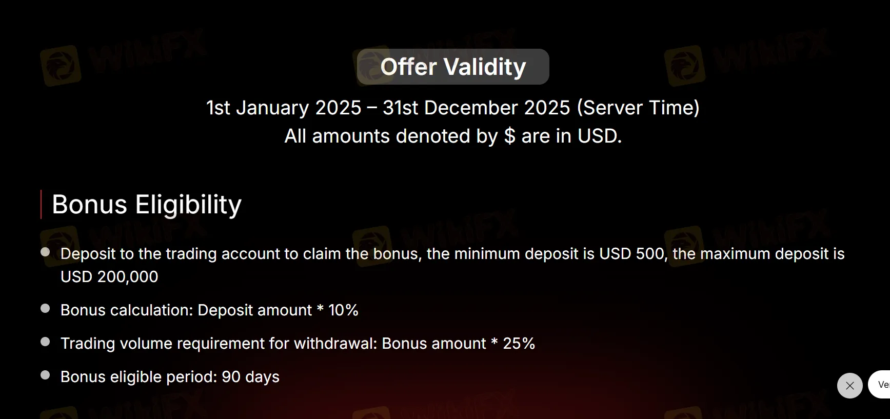Deposit Bonus
