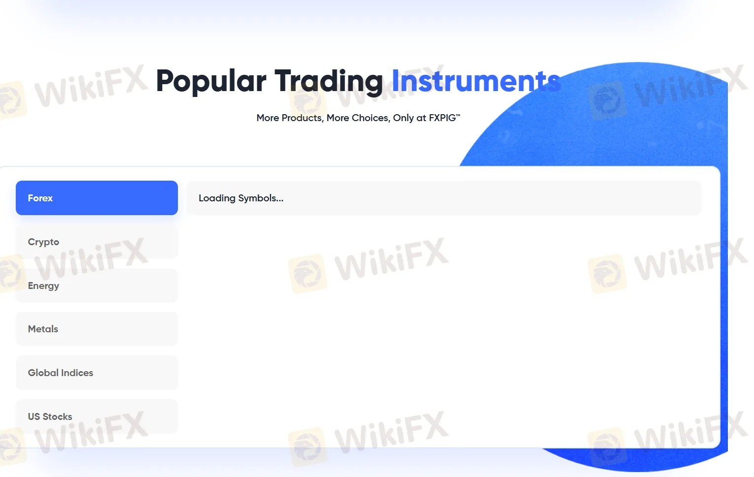 What Can I Trade on FXPIG?