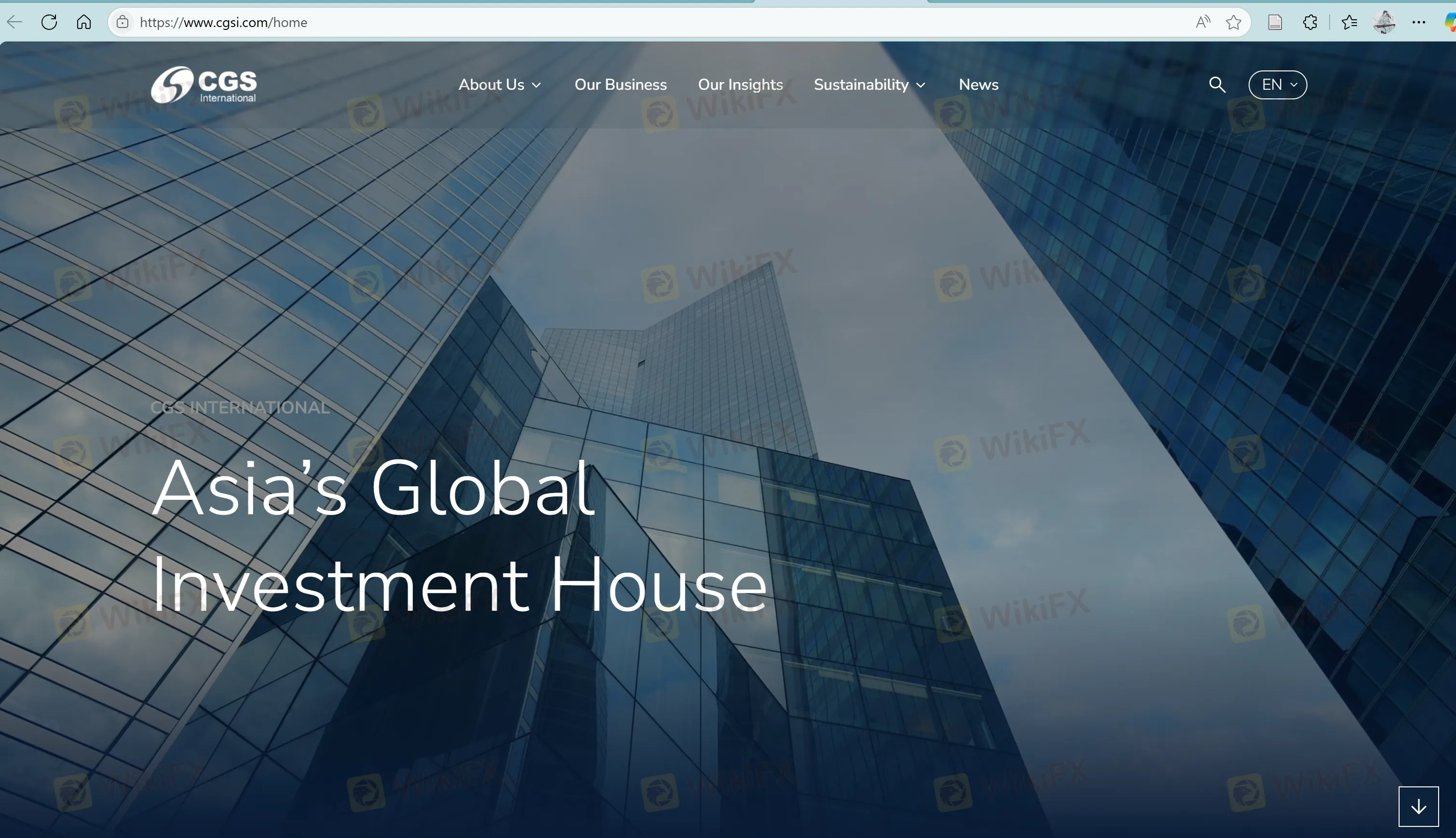 CGS CIMB's homepage