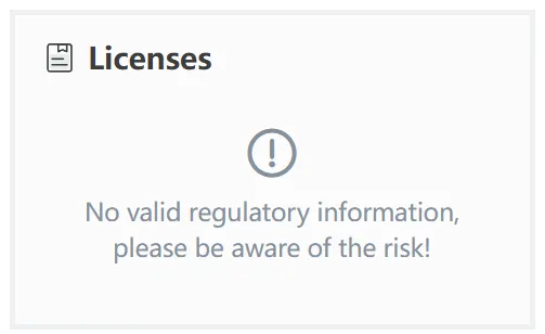 No license