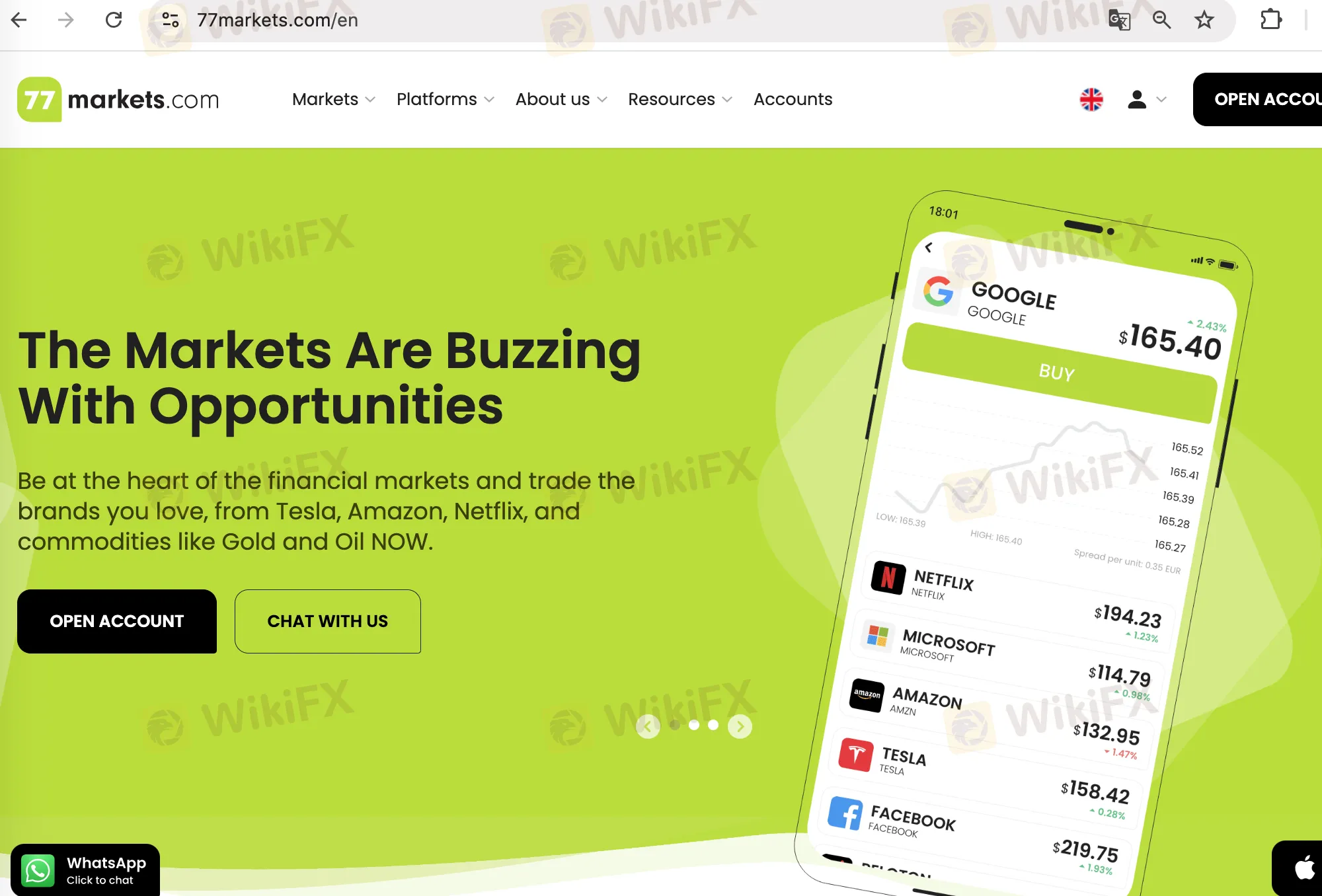 77markets' homepage