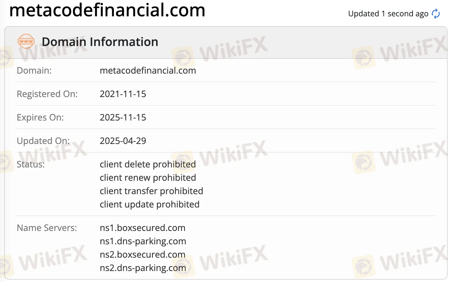 Domain information