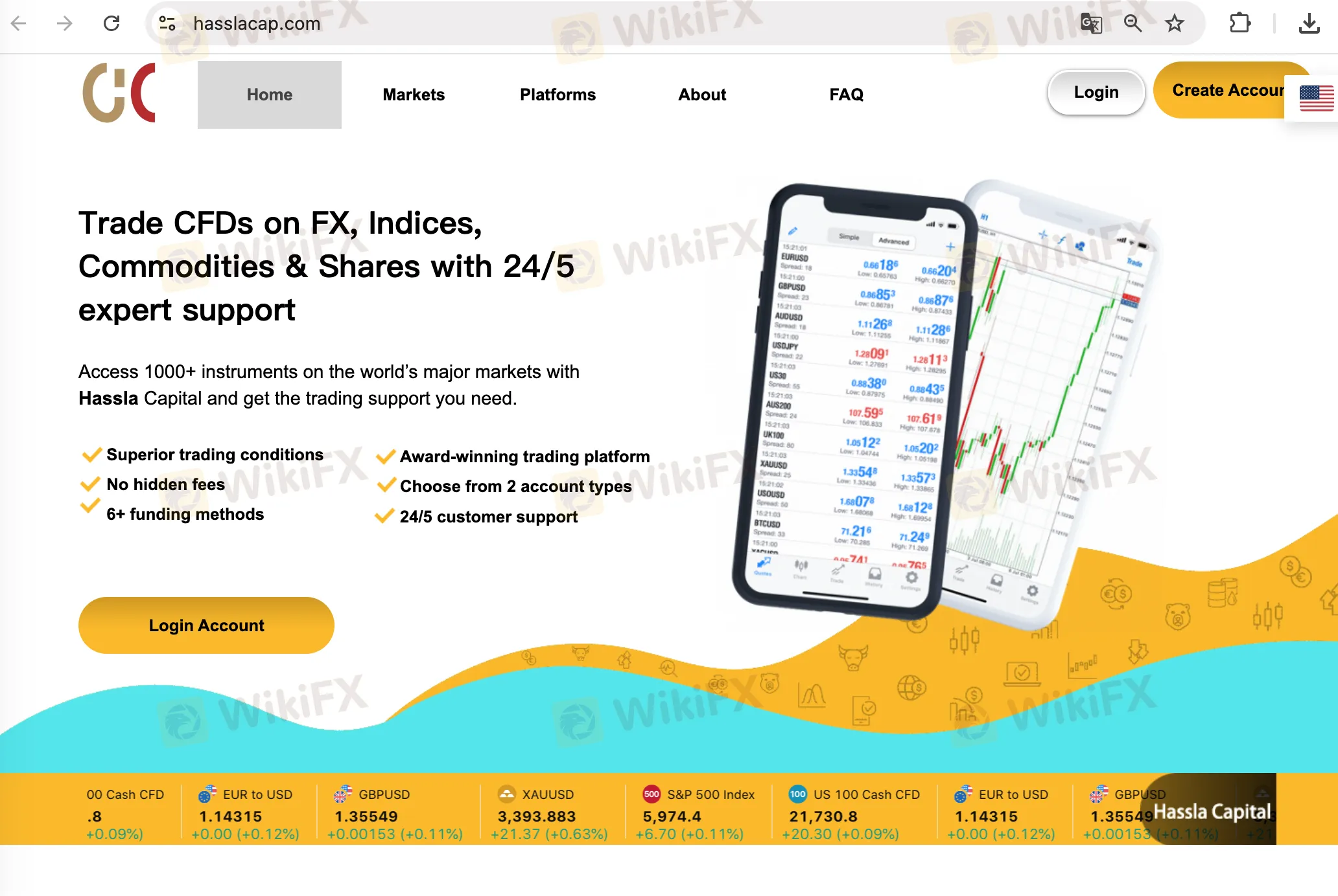 Hassla Capital's homepage Hassla Capital's homepage