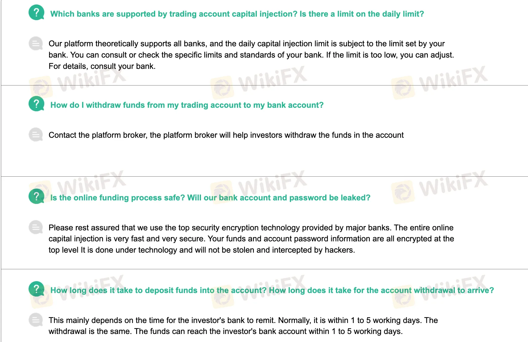 入金と出金FAQ 入金と出金FAQ