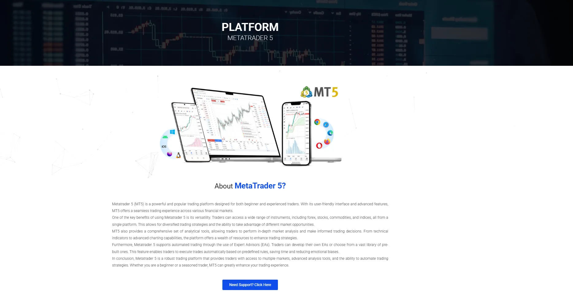 MT5 platform