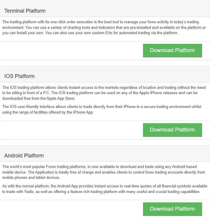 Plateforme de trading Plateforme de trading