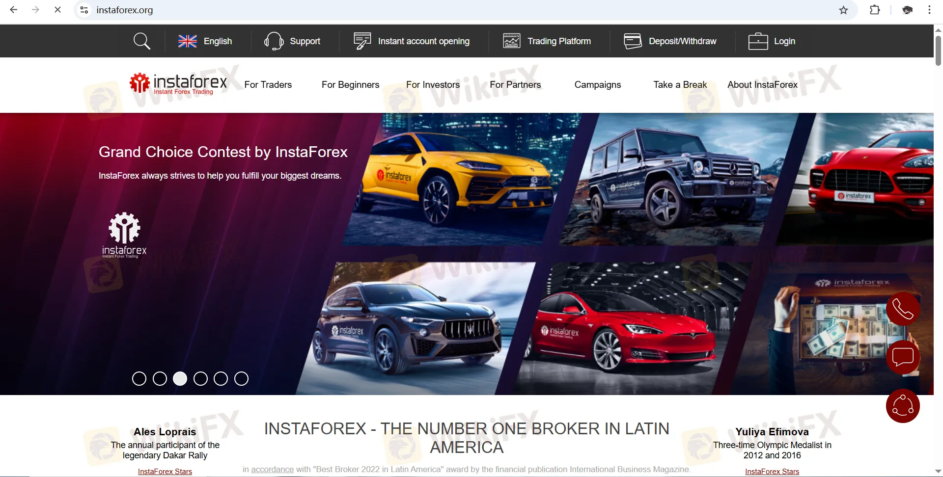 InstaForex जानकारी