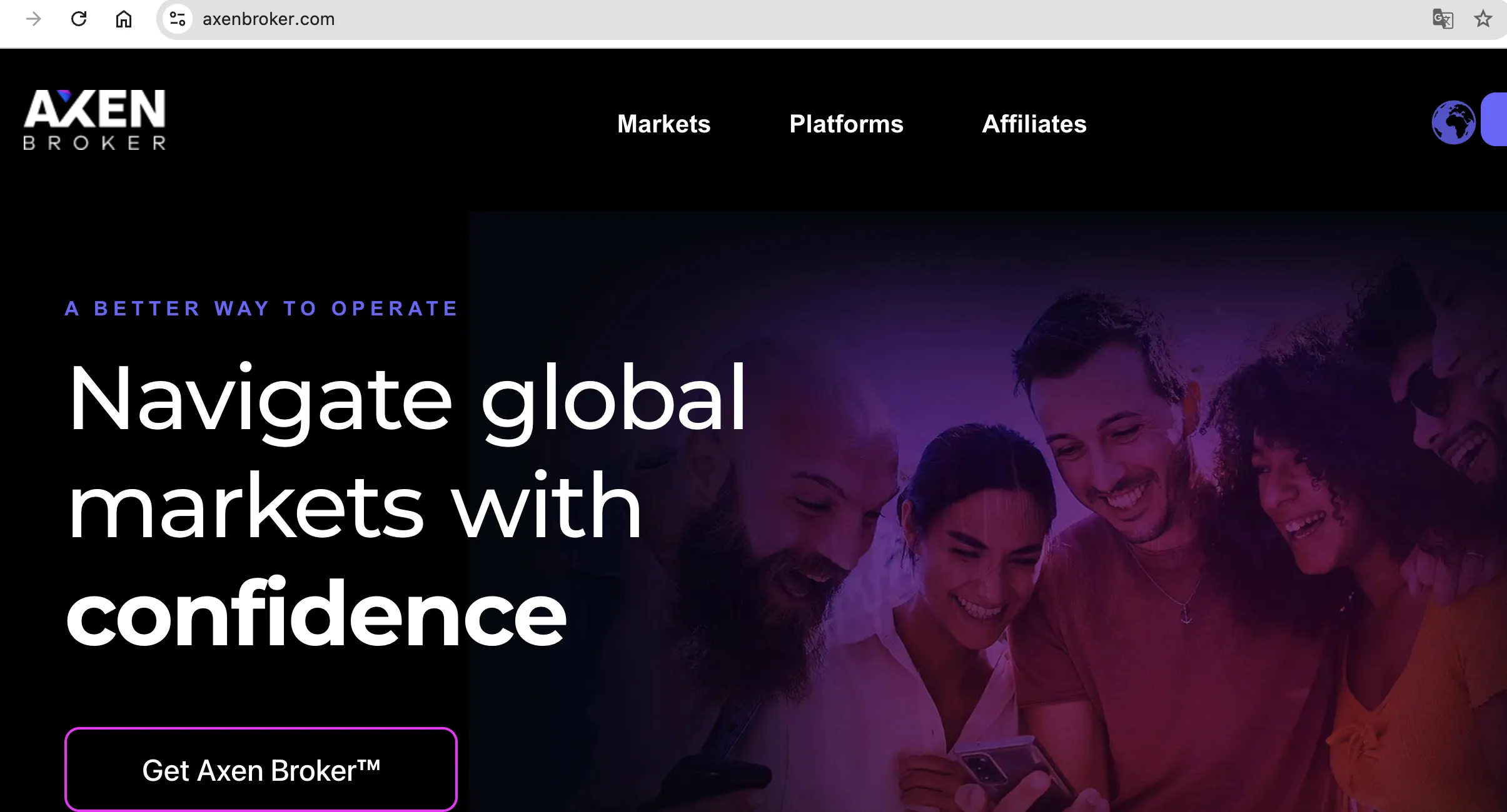 Axen Broker's homepage Axen Broker's homepage