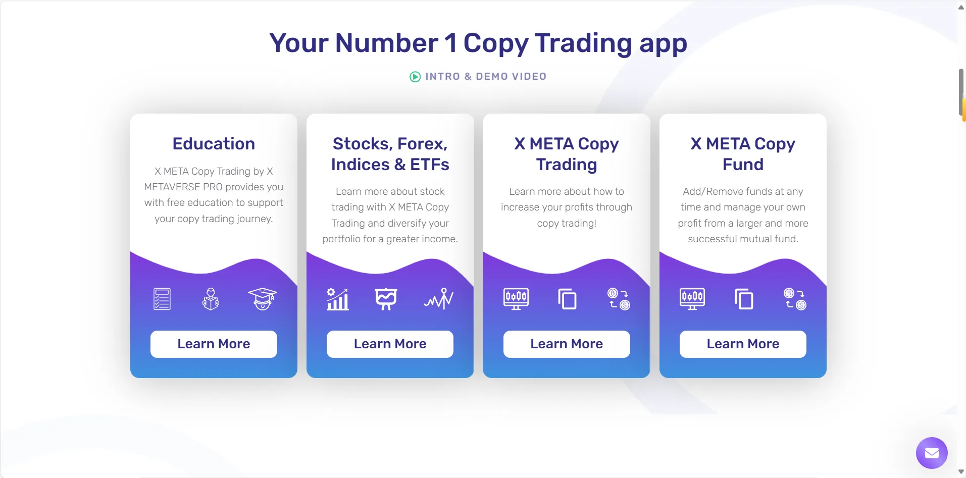 หน้าแรกของ X META Copy Trading หน้าแรกของ X META Copy Trading