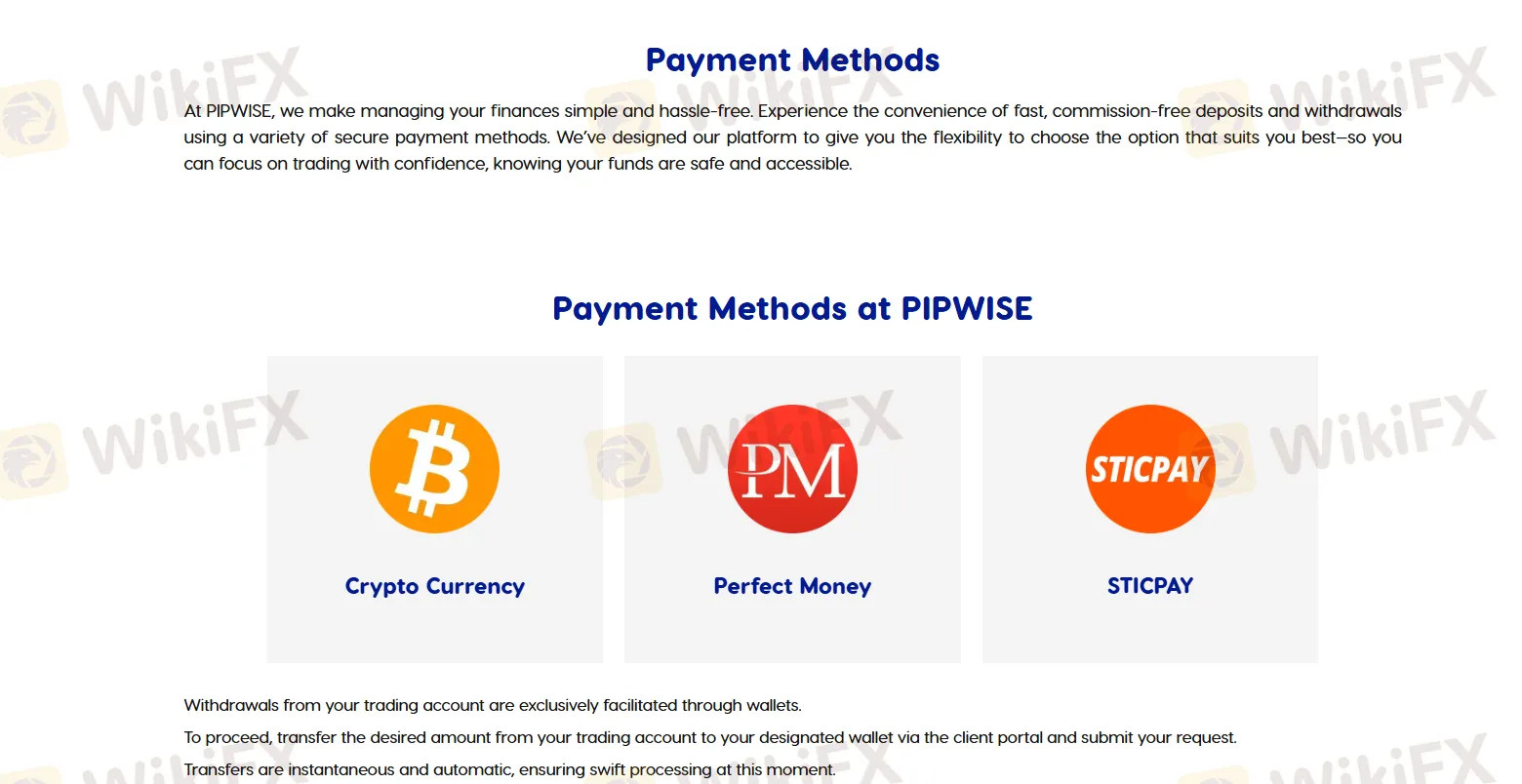 Deposit and Withdrawal