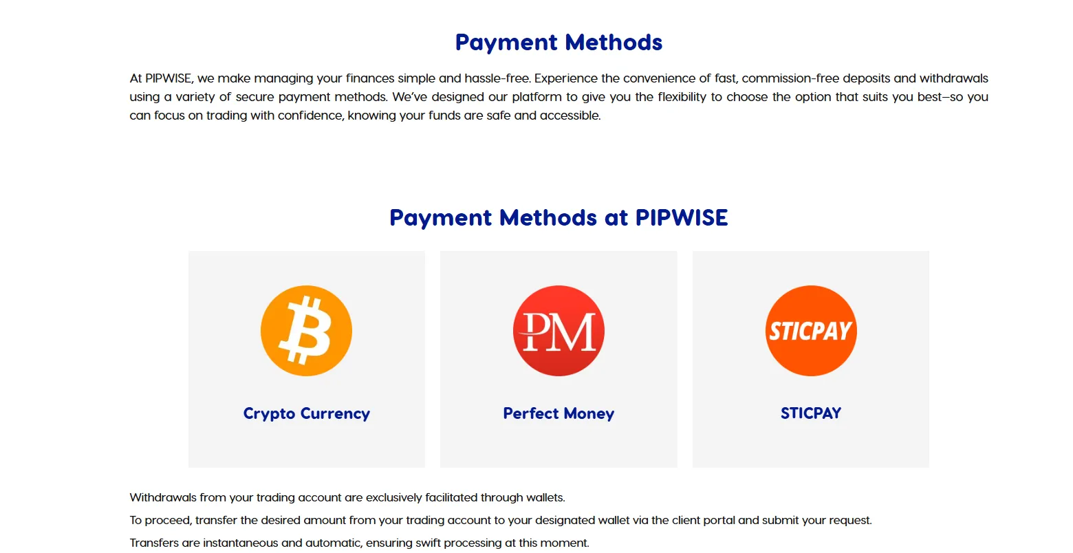 Deposit and Withdrawal