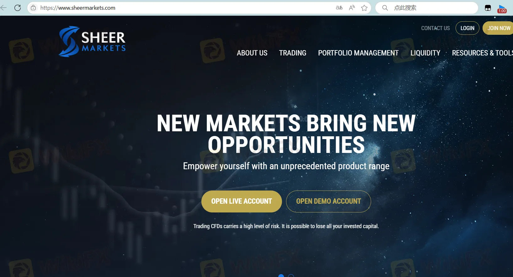 Informações sobre Sheer Markets
