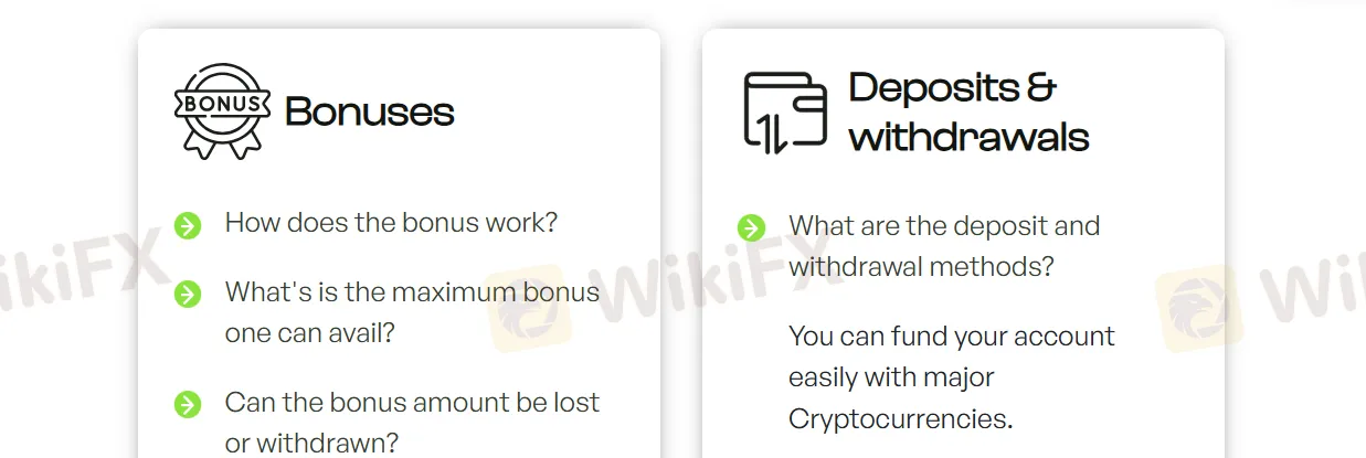 Deposit and Withdrawal Deposit and Withdrawal