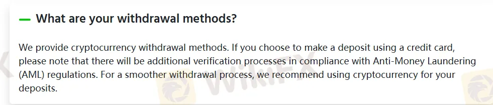 Deposit and Withdrawal Deposit and Withdrawal
