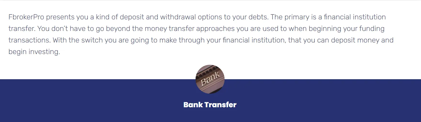 Deposit and Withdrawal Deposit and Withdrawal