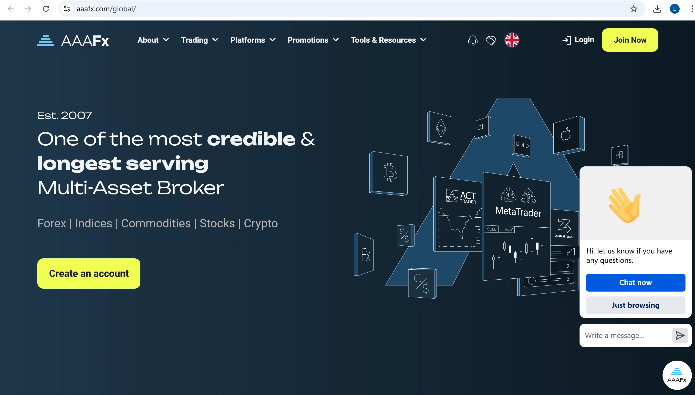 Informações sobre AAAFx Informações sobre AAAFx