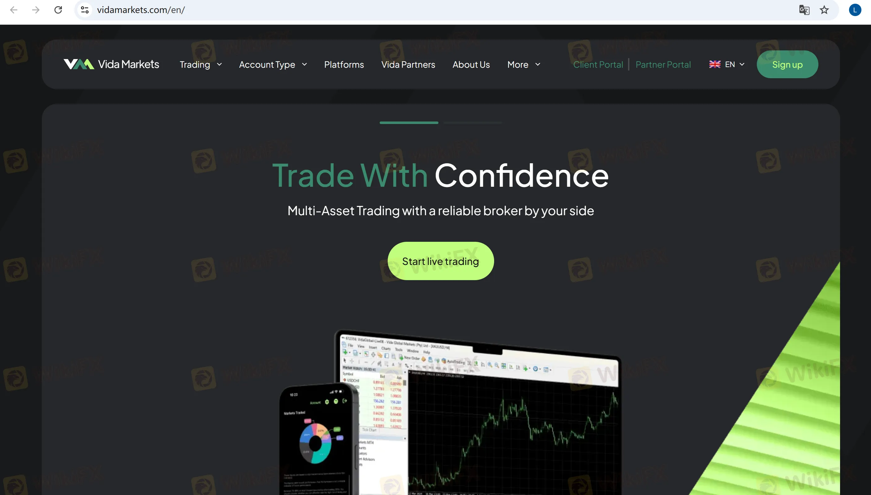 Vida Markets Информация