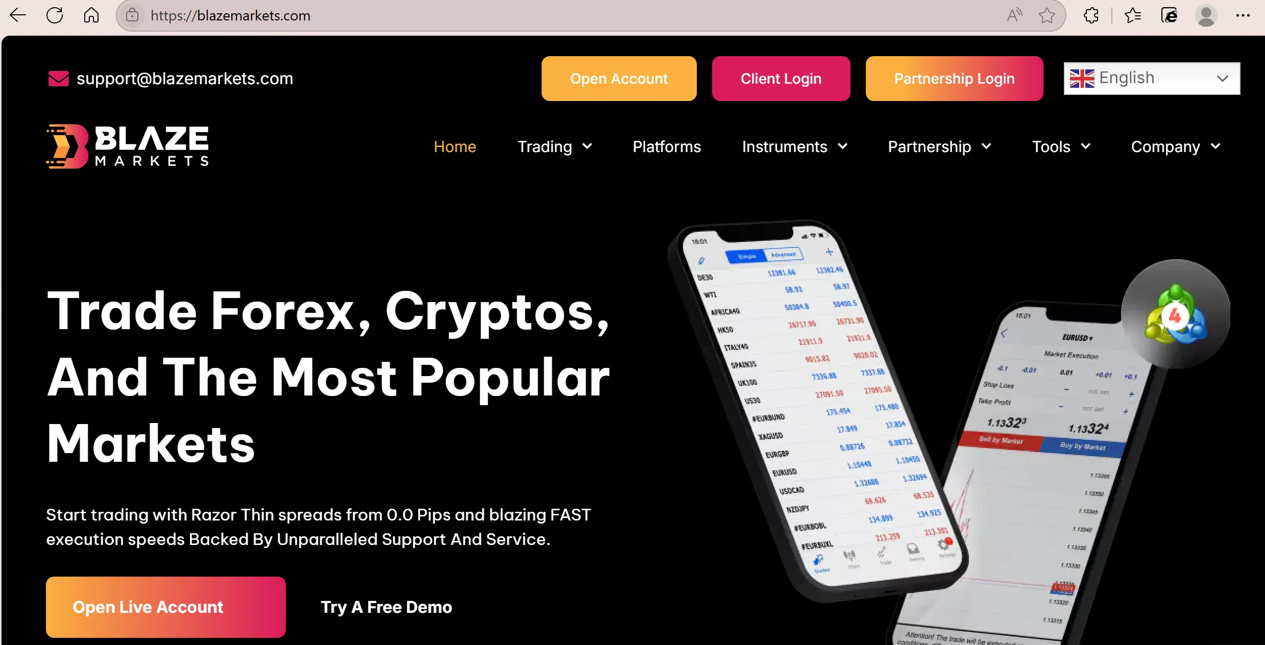 Blaze Markets 情報