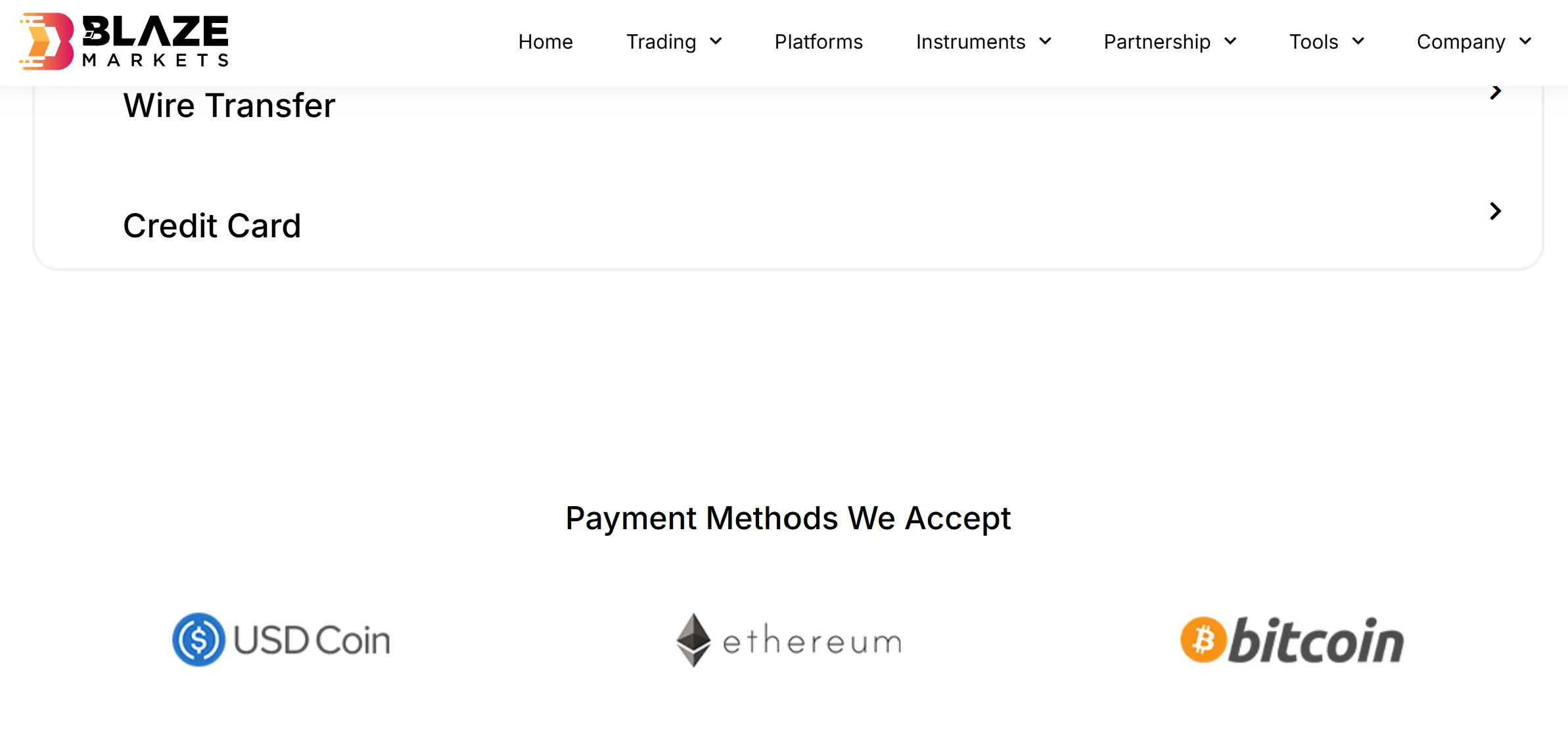 Deposit and Withdrawal