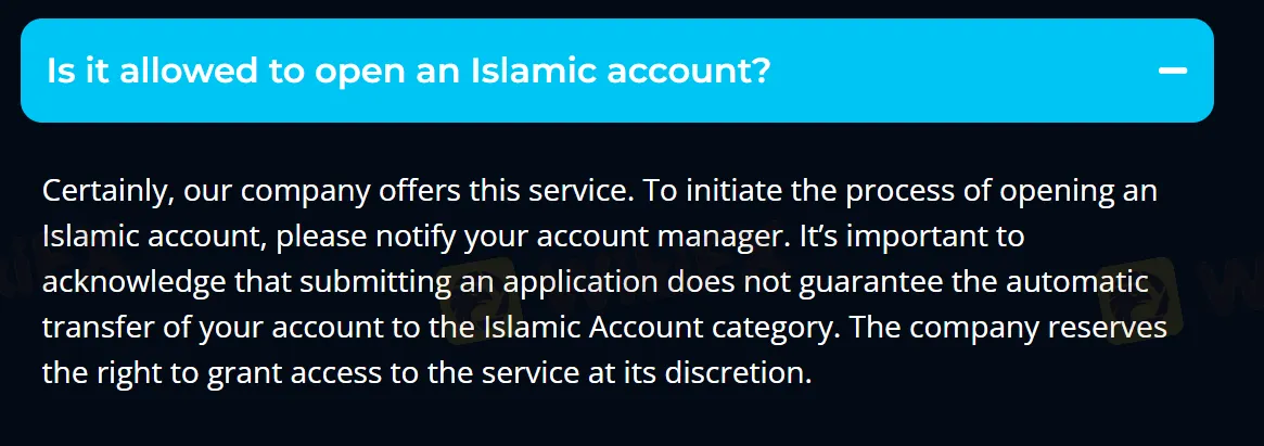 Islamic account