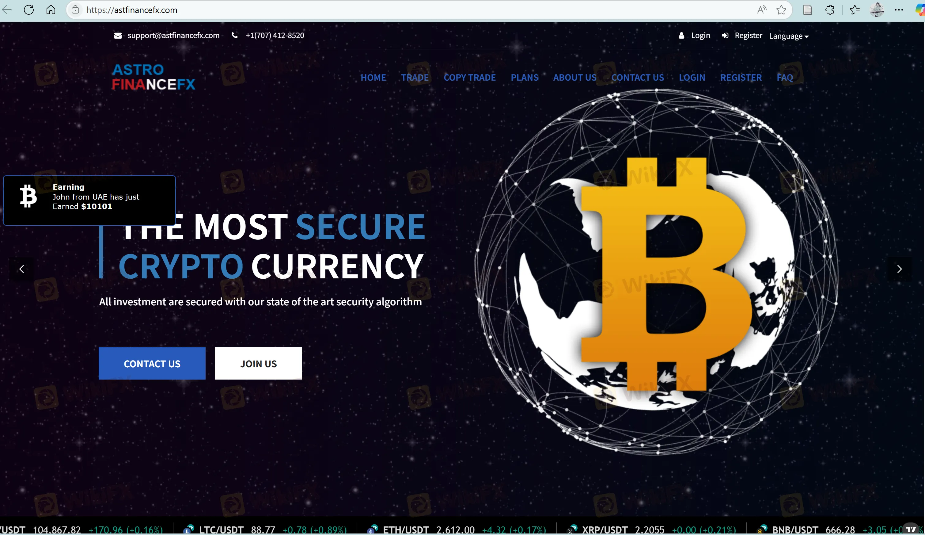 Astro Finance Fx's homepage