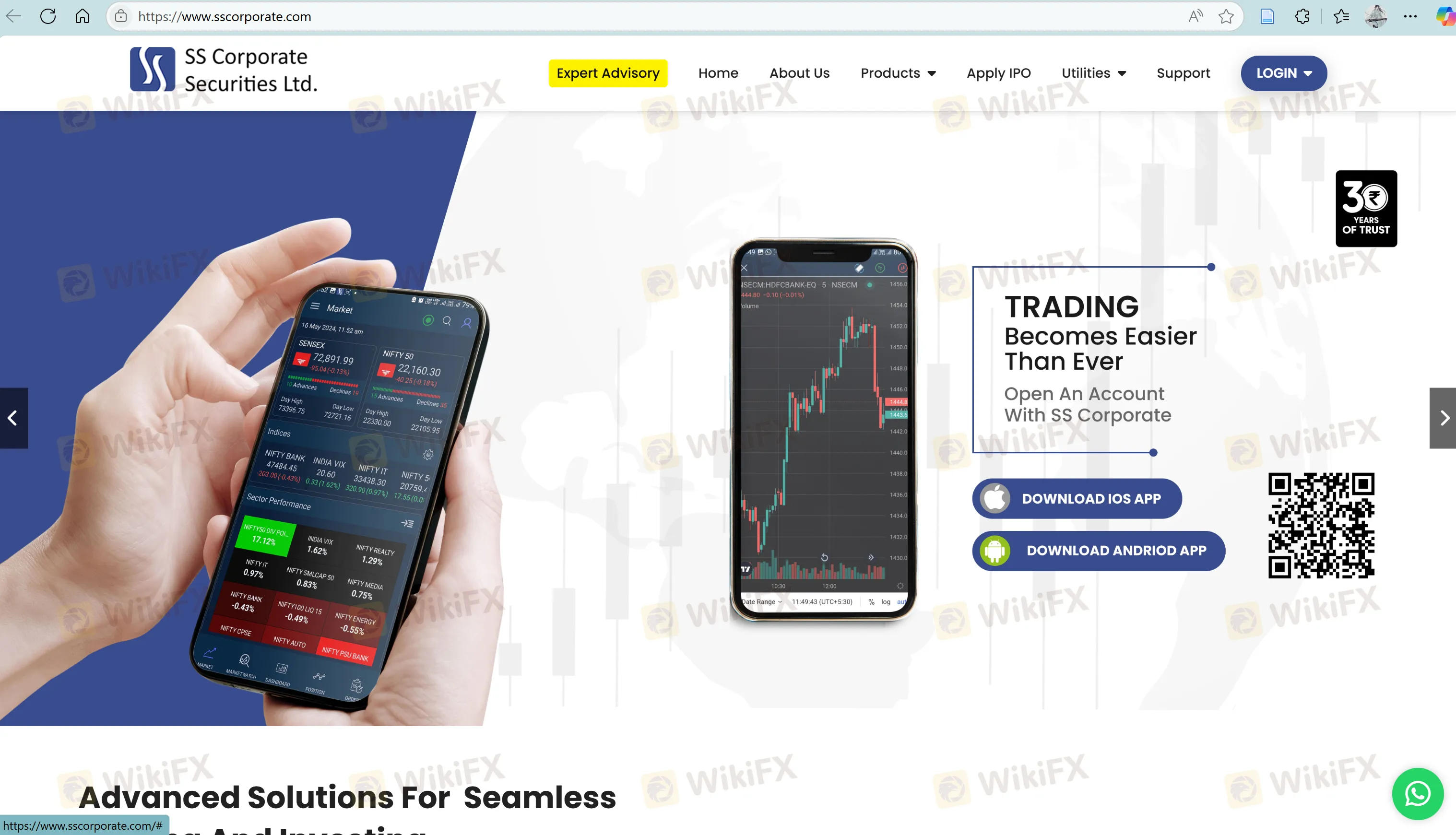 SS Corporate's homepage