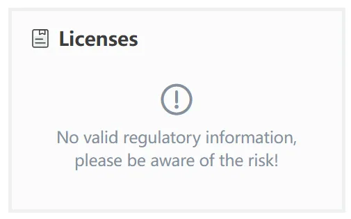 No license