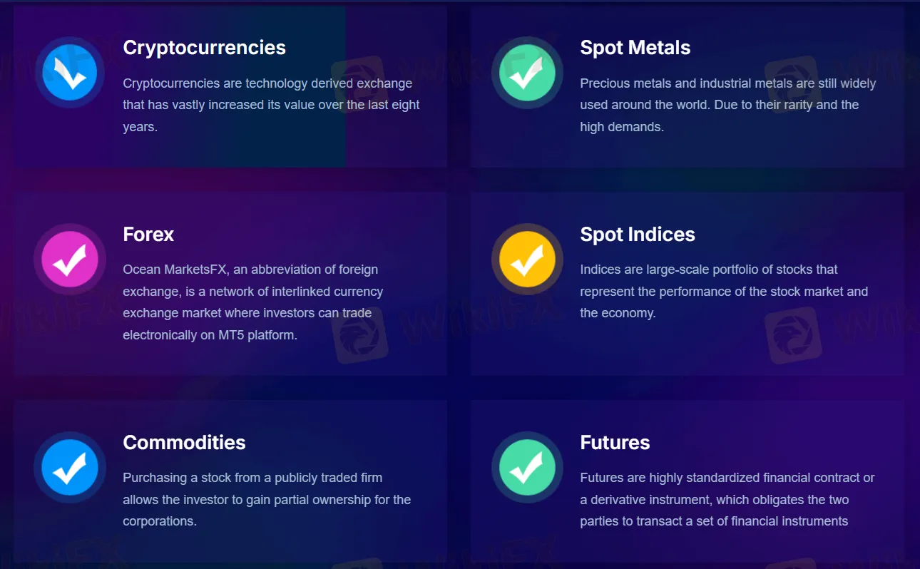 What Can I Trade on Ocean Markets?