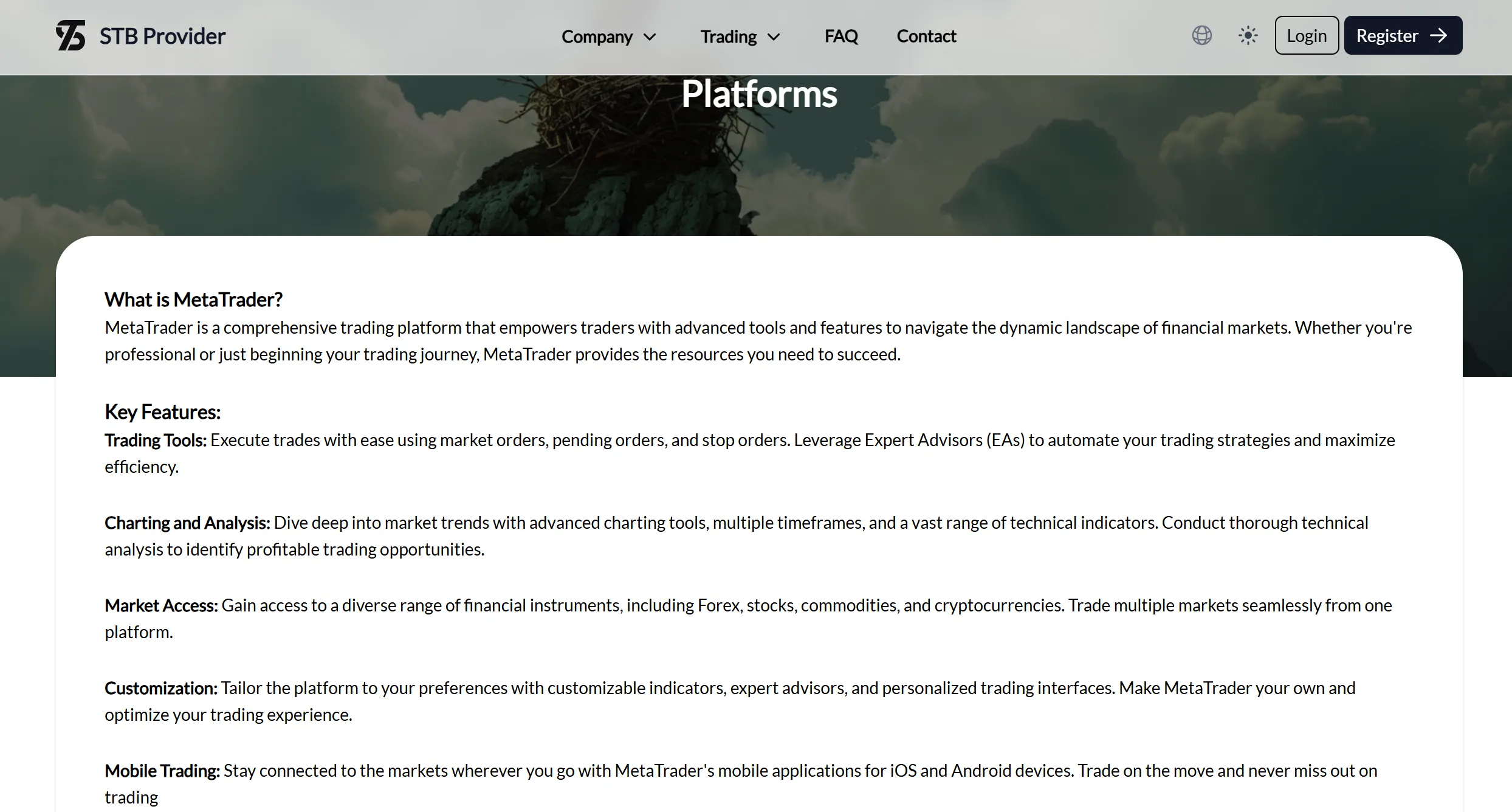 Handelsplattform