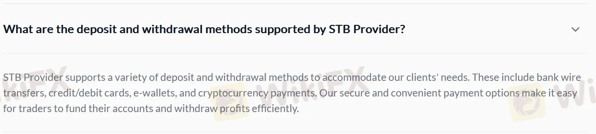 Deposit and Withdrawal