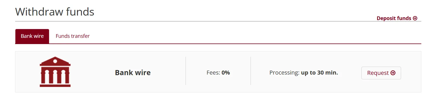 Deposit and Withdrawal