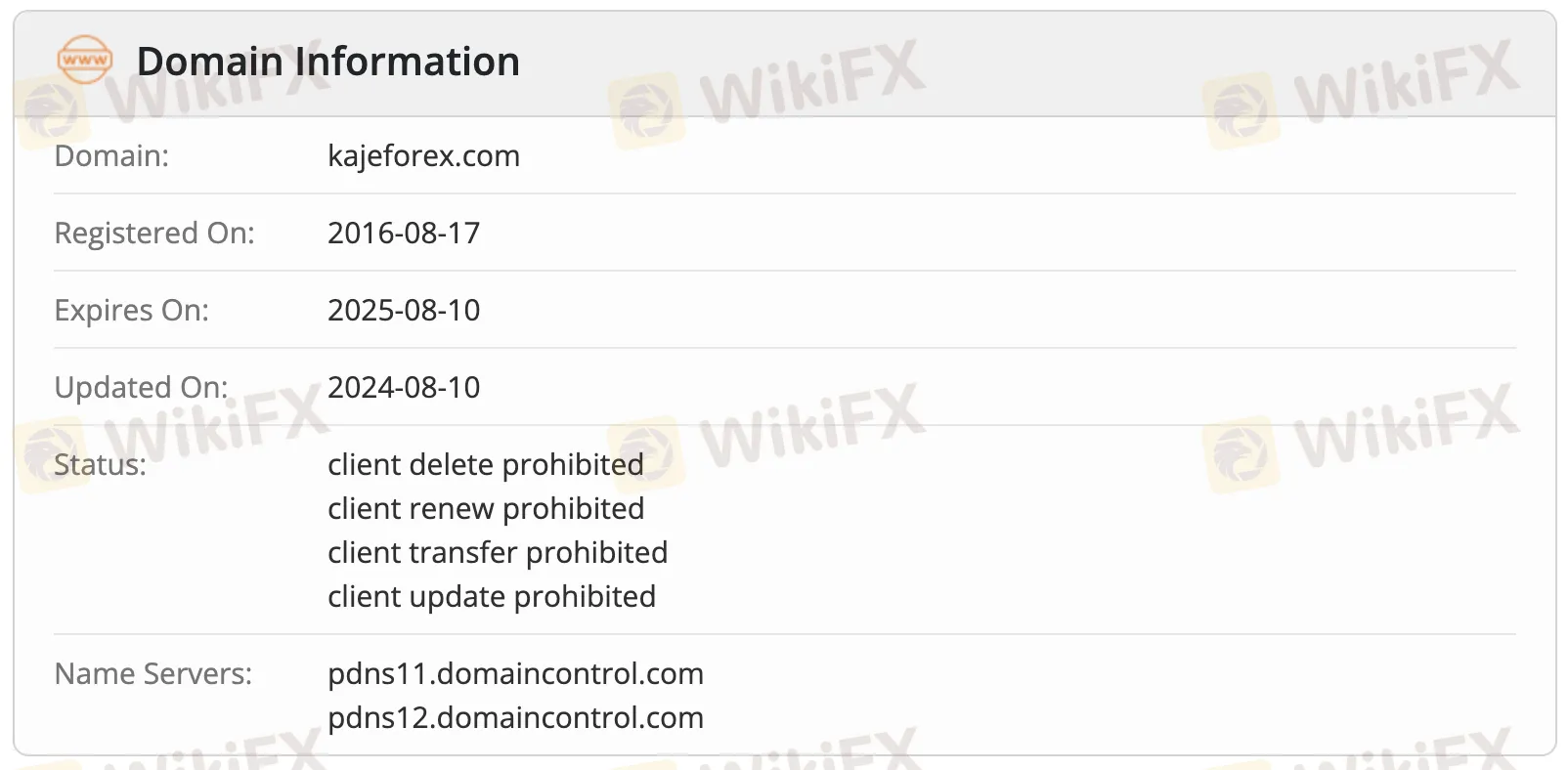 Domain information Domain information