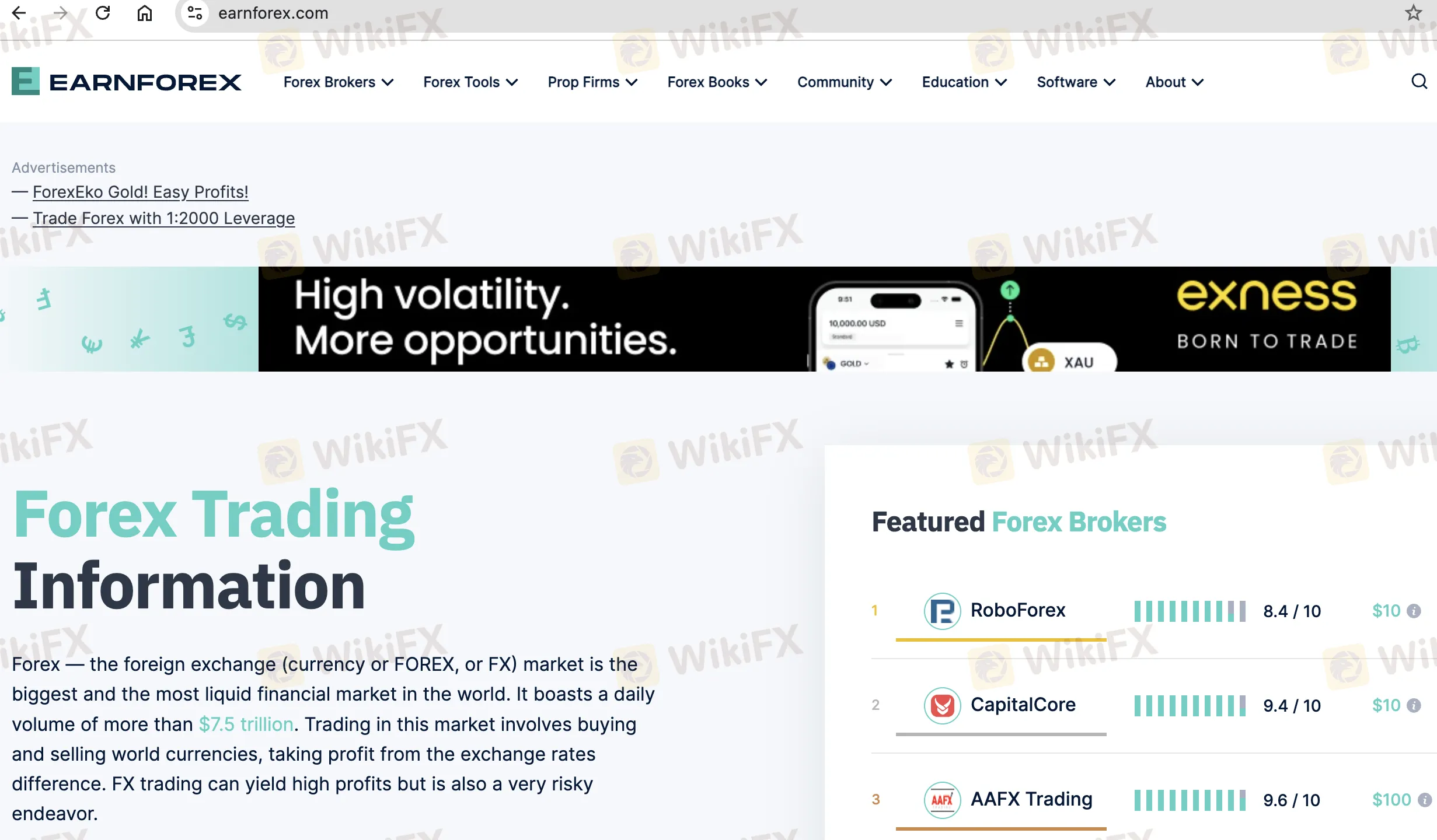 EARNFOREX's homepage EARNFOREX's homepage