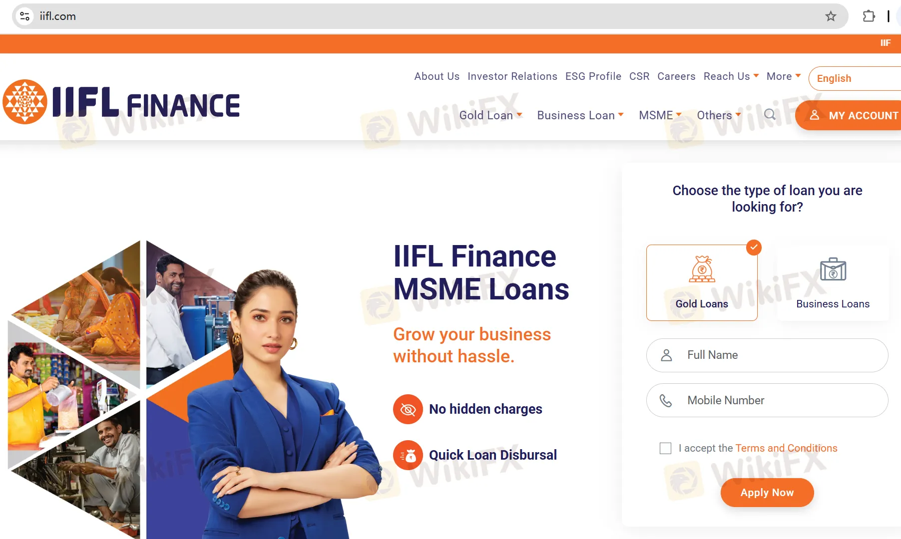 IIFL's homepage IIFL's homepage