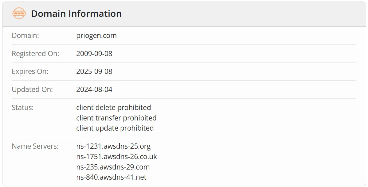 Domain information Domain information