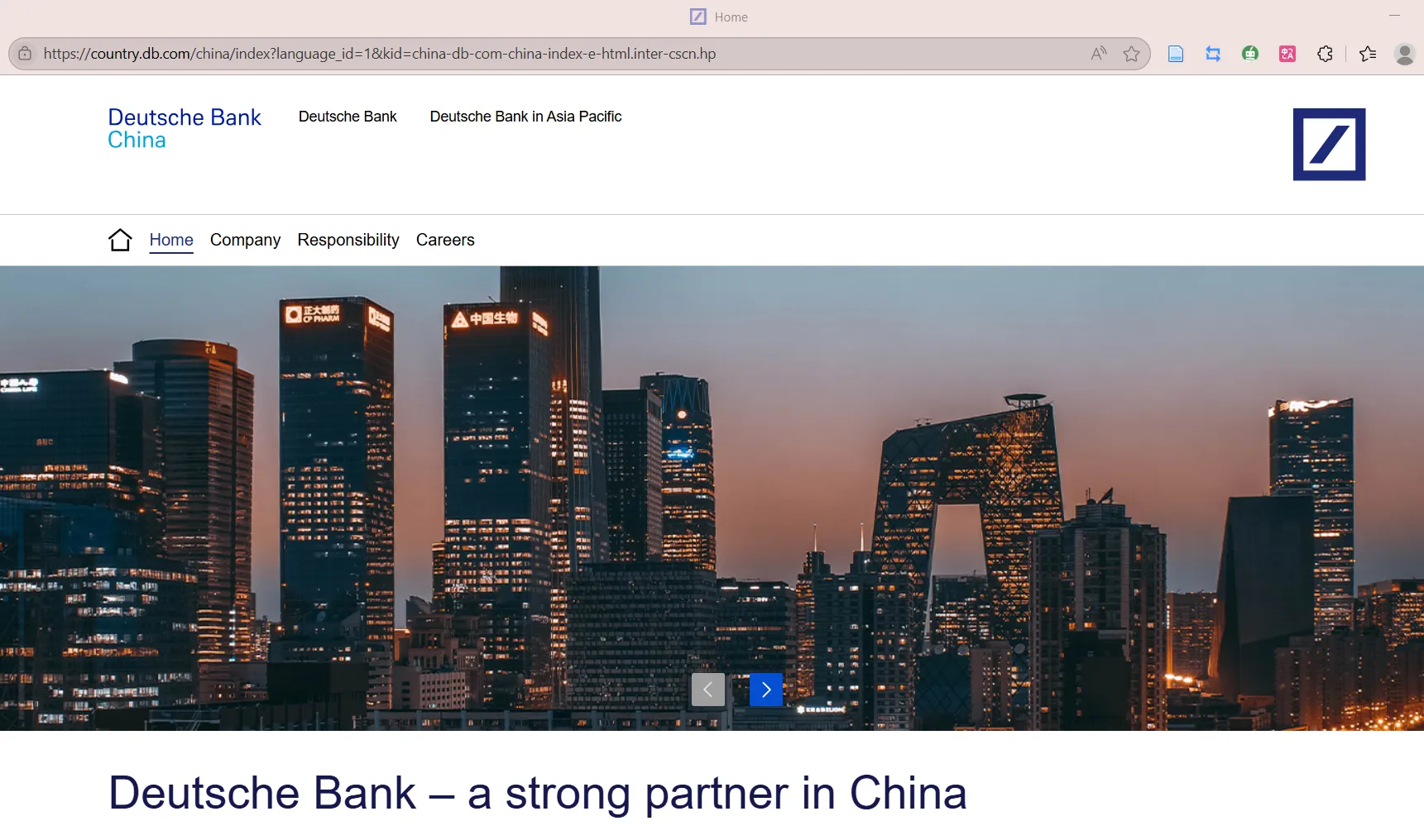 Deutsche Bank Information