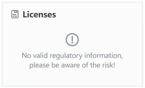 No license