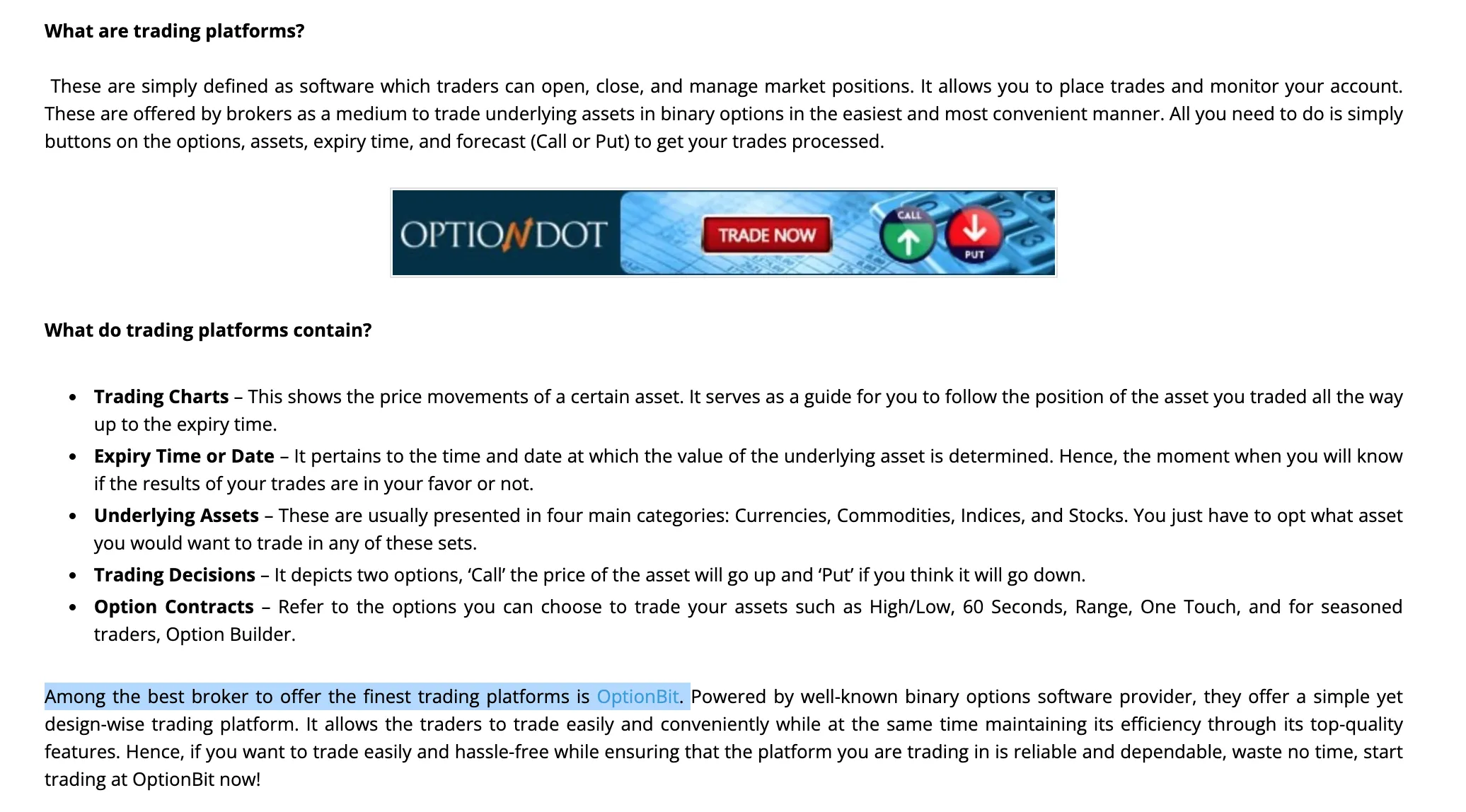 Trading Platform 2