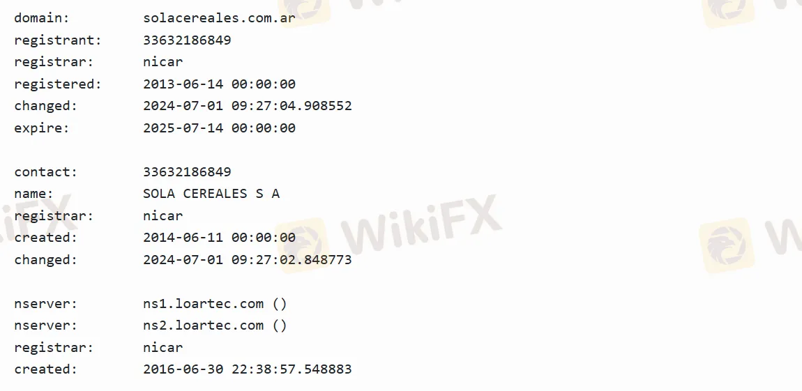 Domain information Domain information