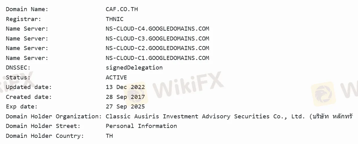 Domain information