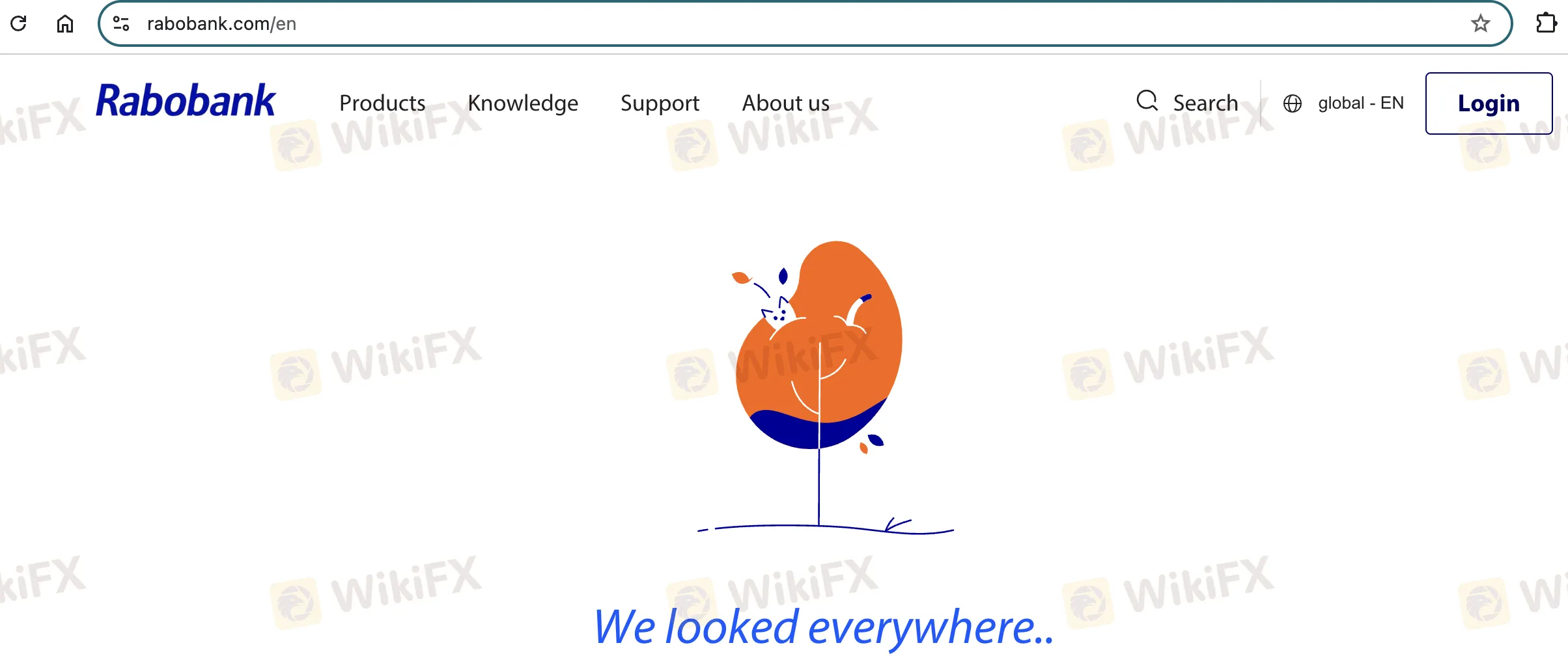 Rabobank's homepage