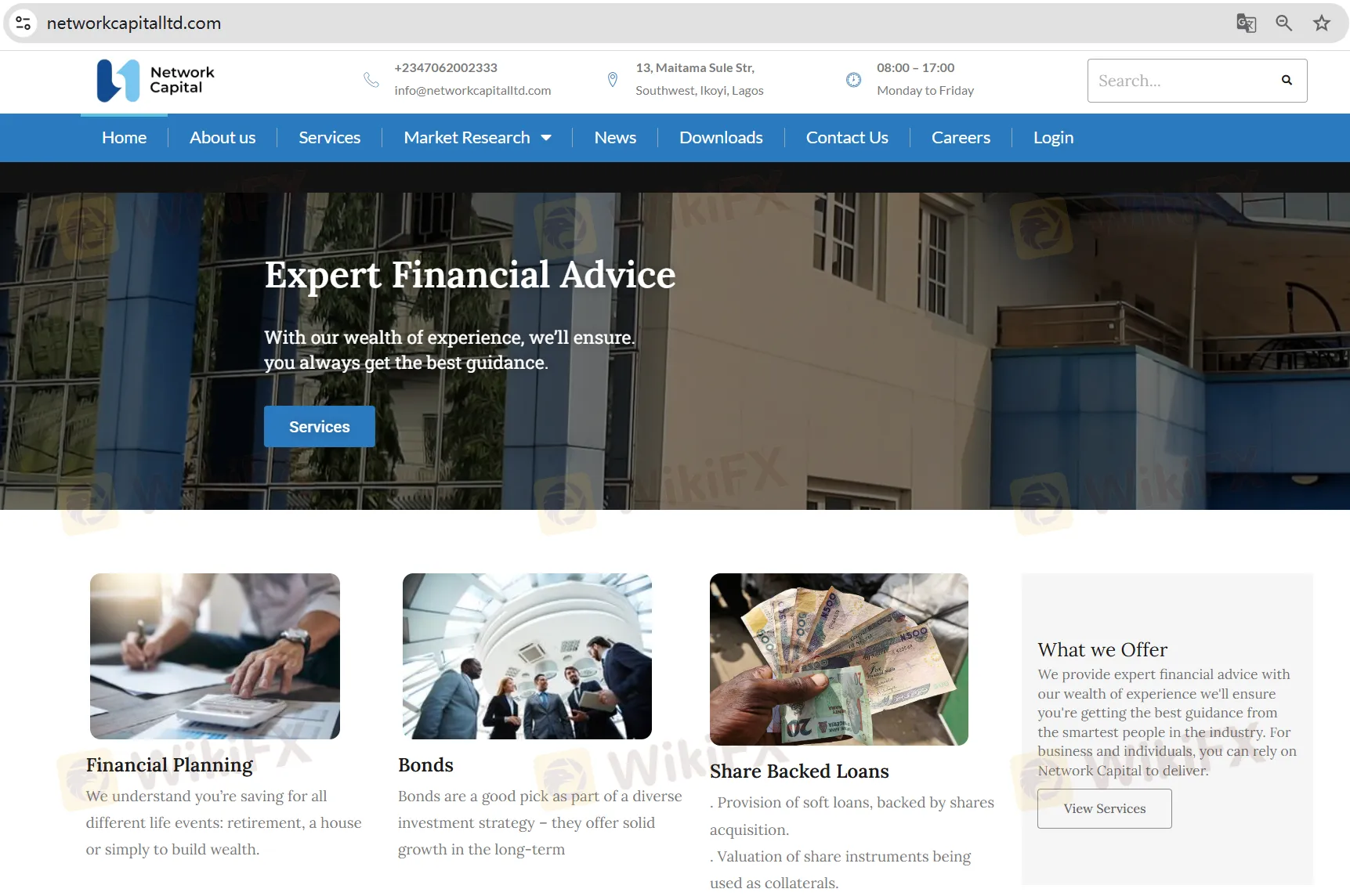 Network Capital's homepage