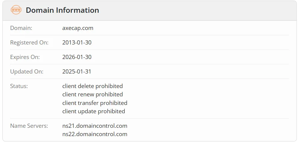 Domain information Domain information