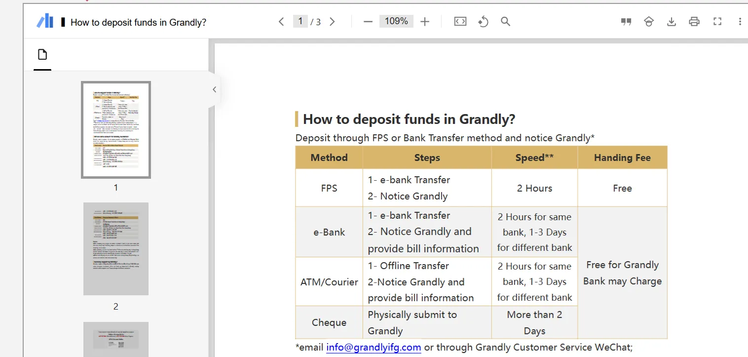 Deposit 