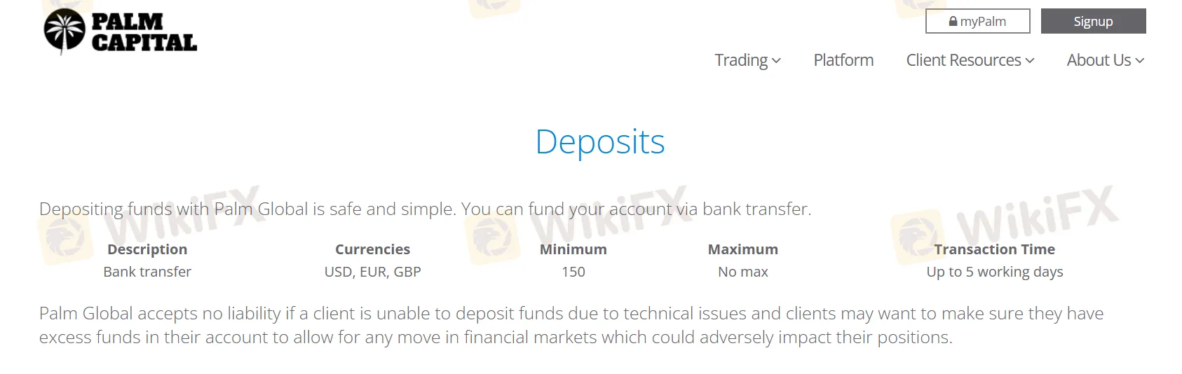 Deposit 