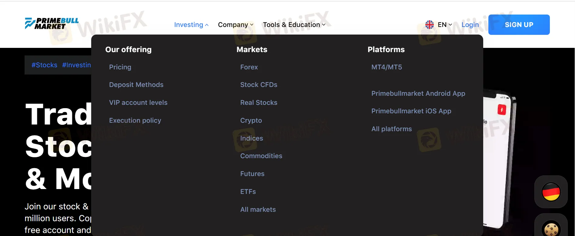 Primebullmarket 可交易的產品有哪些？