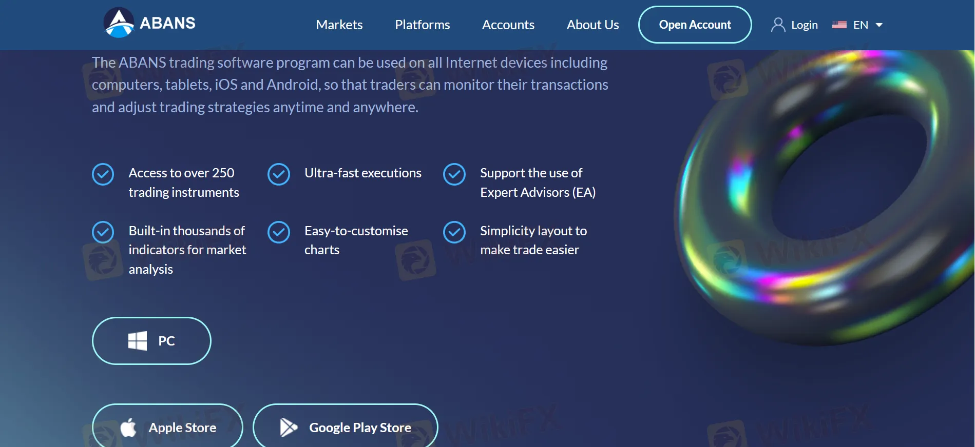 ABANS trading software