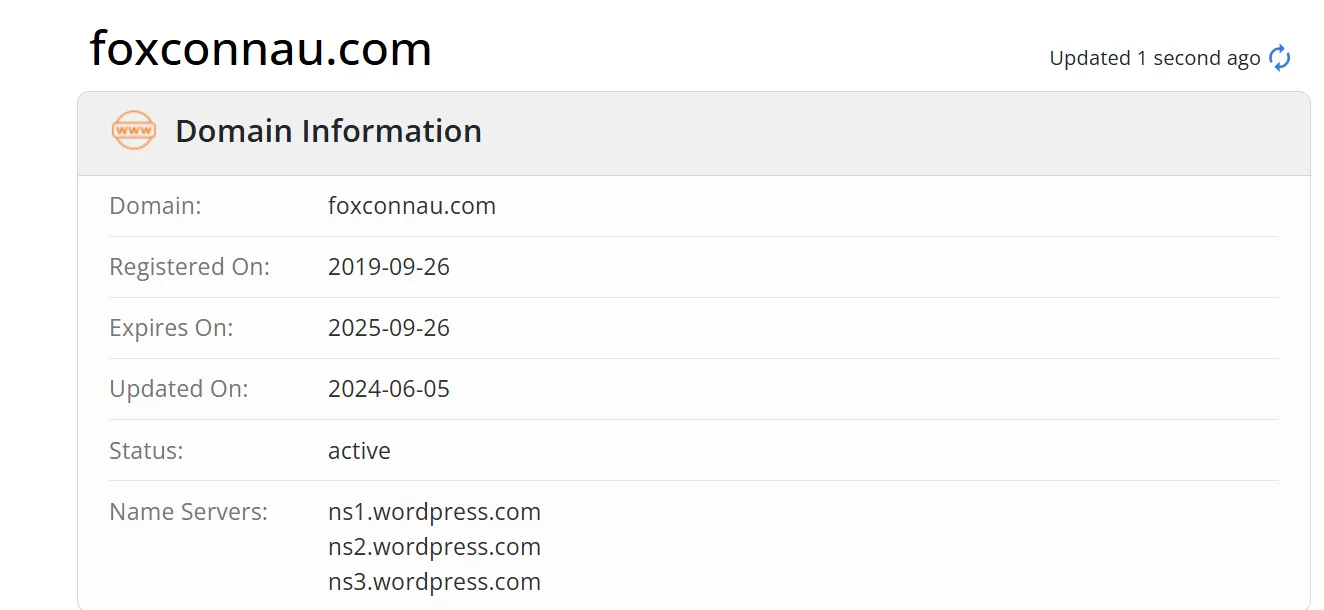 Domain information